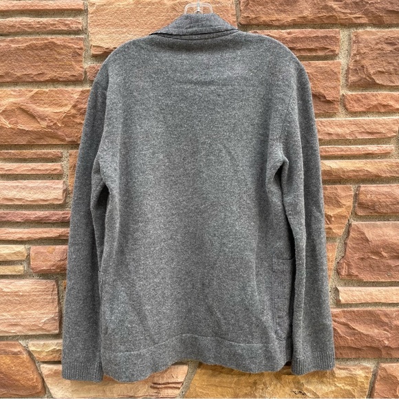 RODA Men Grey Wool Sweater Blazer Travel jacquard Jacket M 48 Made in Italy - Picture 8 of 9